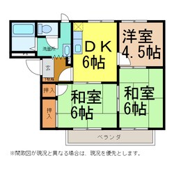 ベルメゾン松本Ｂ棟の物件間取画像